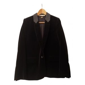 STELLA MCCARTNEY Velvet Blazer In Black
